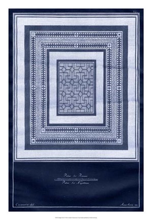 Framed Indigo Tile IV Print