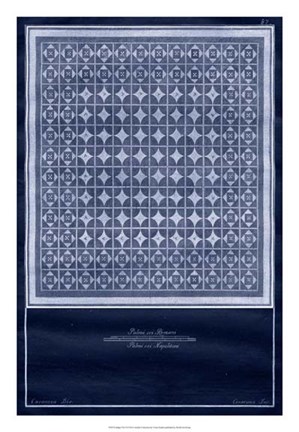 Framed Indigo Tile VI Print