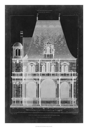 Framed Graphic Facade II Print