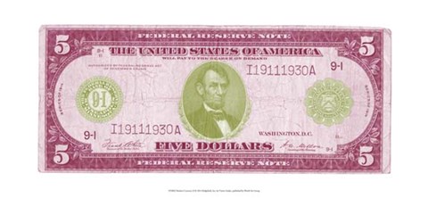 Framed Modern Currency II Print