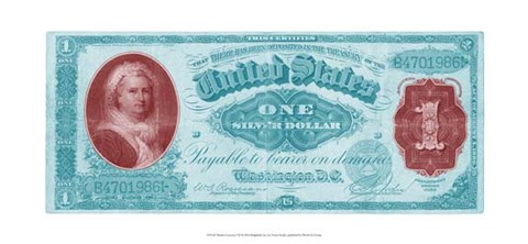 Framed Modern Currency VII Print