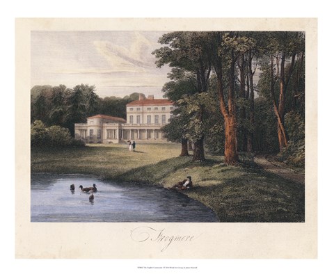 Framed English Countryside I Print