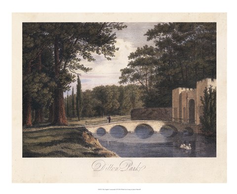 Framed English Countryside II Print