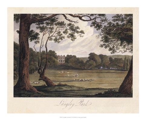 Framed English Countryside IV Print