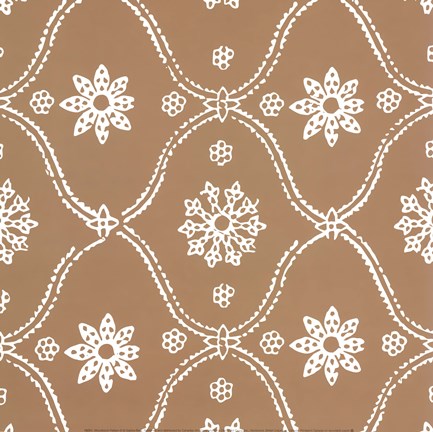 Framed Woodblock Pattern III Print