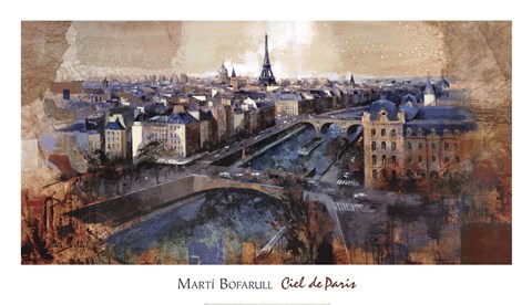 Framed Ciel de Paris Print