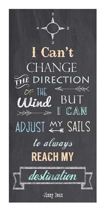 Framed Direction Of The Wind Print