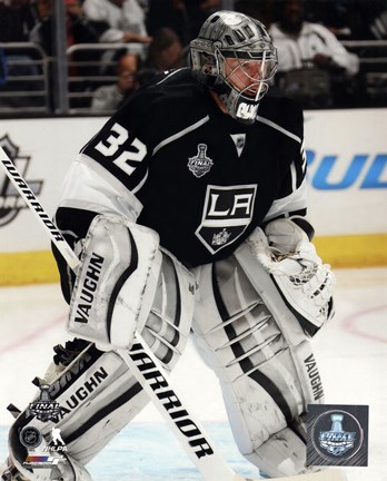 Framed Jonathan Quick Game 2 of the 2014 Stanley Cup Finals Action Print