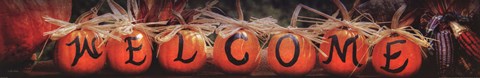 Framed Welcome Pumpkins Print