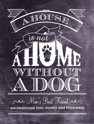 Framed House Is Not Home Print