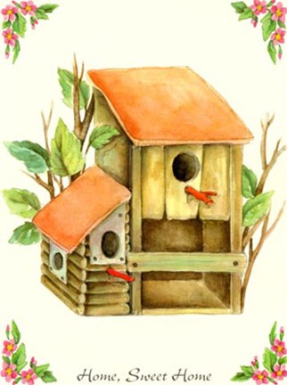 Framed Home sweet home I Print