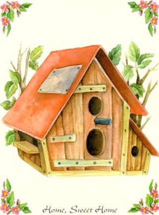 Framed Home sweet home II Print