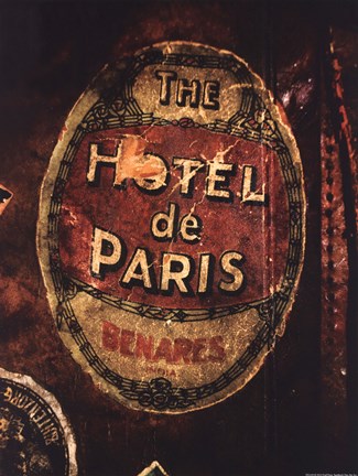 Framed Hotel De Paris Print