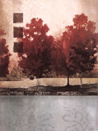 Framed Spicy Cool Trees II Print