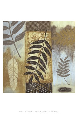 Framed Patterns of Nature I Print