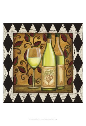 Framed Harlequin &amp; Wine II Print