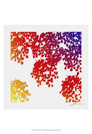 Framed Floral Brights IV Print