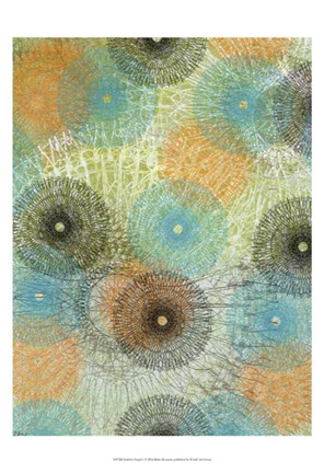 Framed Scribble Graph I Print