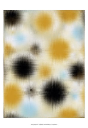 Framed Pixilated Burst I Print