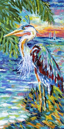 Framed Beach Comber II Print