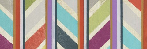 Framed Old Chevron II Print