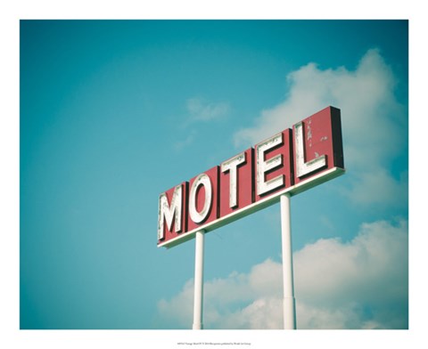Framed Vintage Motel IV Print