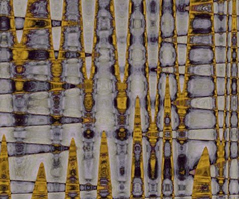 Framed Ochre &amp; Plum II Print