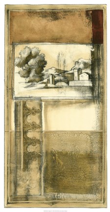 Framed Printed Nostalgia I Print