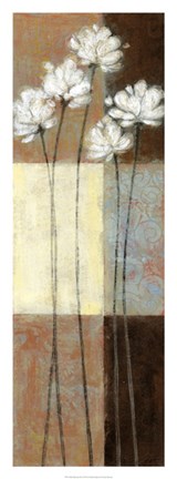 Framed Raku Blossoms II Print