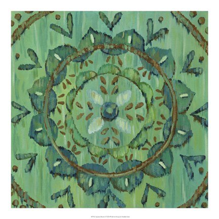 Framed Aquarian Rosette I Print