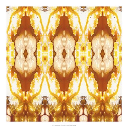 Framed Watercolor Quilt I Print