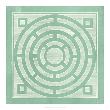 Framed Tile Ornamentale II Print