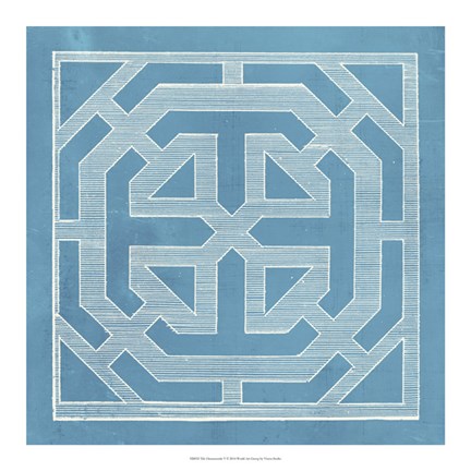 Framed Tile Ornamentale V Print