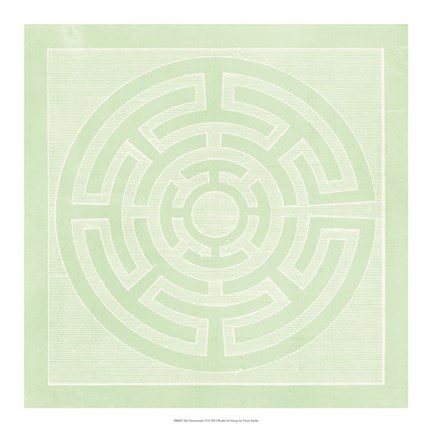 Framed Tile Ornamentale VI Print