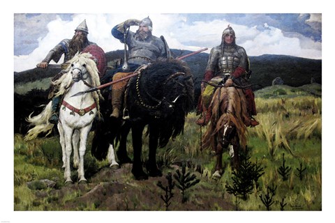 Framed Bogatyrs Print