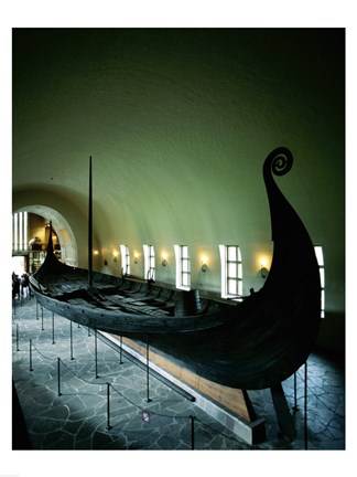 Framed Oseberg Ship Viking Ship Museum Oslo Norway Print