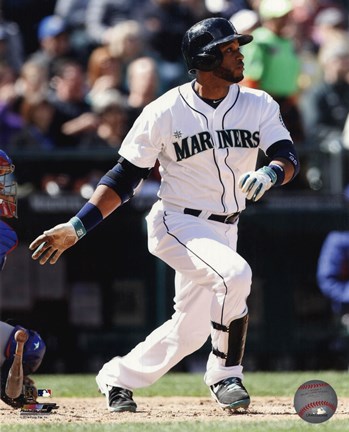 Framed Robinson Cano Running For Plate Print