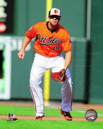 Framed Chris Davis Baseball Catching Print