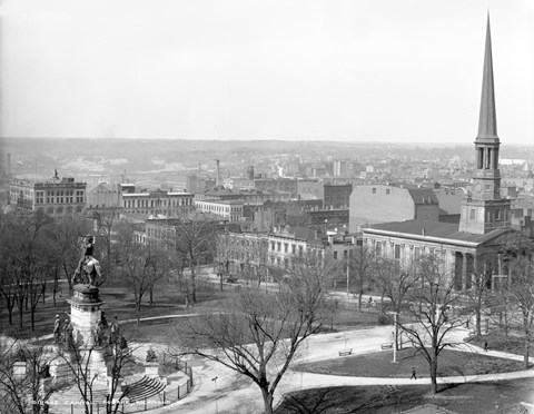 Framed Capitol Square Richmond, Va. Print