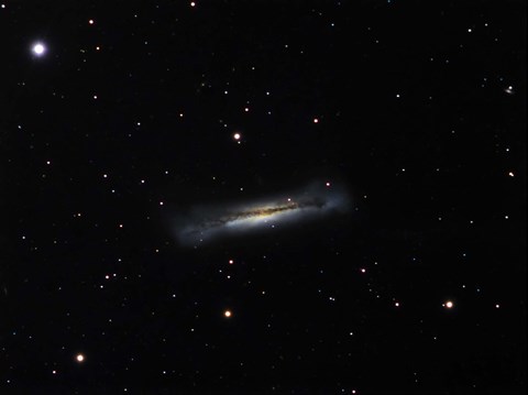 Framed Galaxy NGC 3628 in Leo Print