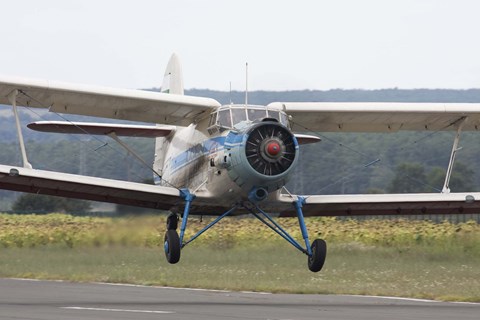Framed Antonov An-2 taking off from an airfield in Bulgaria Print