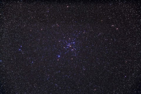 Framed Messier 41 below the bright star of Sirius in the constellation Canis Major Print