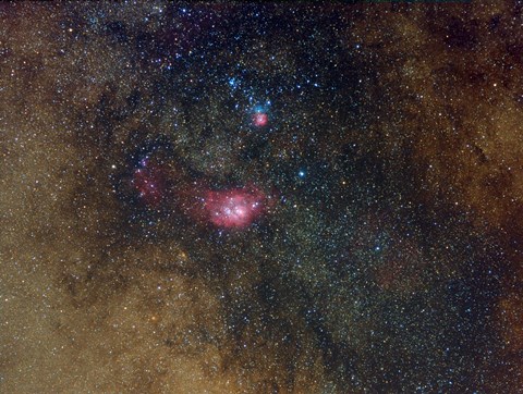 Framed Widefield view of nebulae in Sagittarius Print