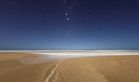 Framed Alpha and Beta Centauri seen from the beach in Miramar, Argentina Print