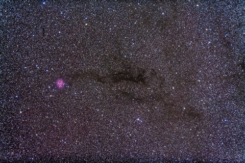 Framed Cocoon Nebula in the constellation Cygnus Print