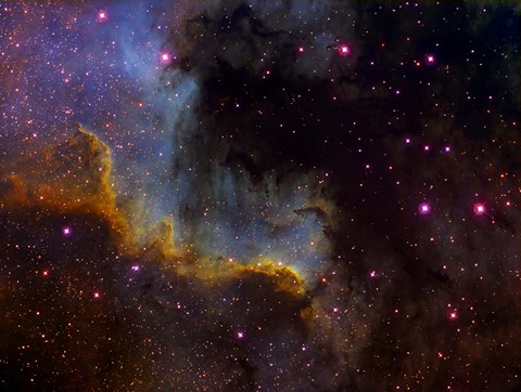Framed Close-up view of North America nebula Print