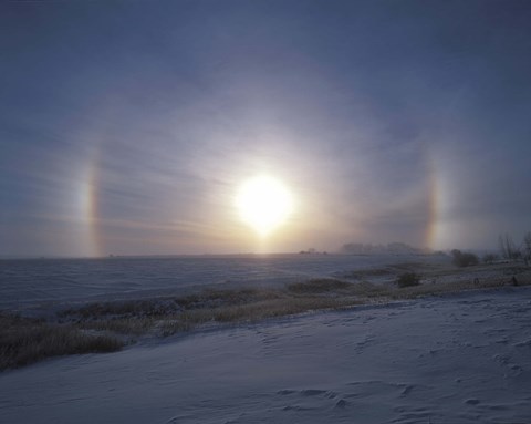 Framed Solar halo, Alberta, Canada Print