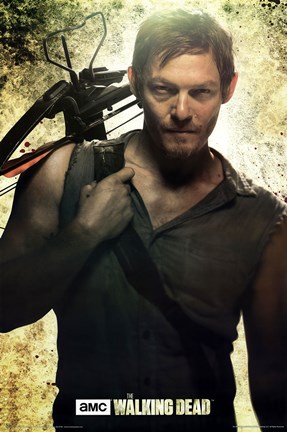Framed Walking Dead - Daryl Print