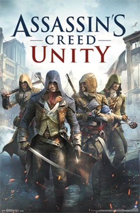 Framed Assasin&#39;s Creed Unity - Key Art Print