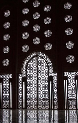 Framed Archway in Al-Hassan II mosque, Casablanca, Morocco Print